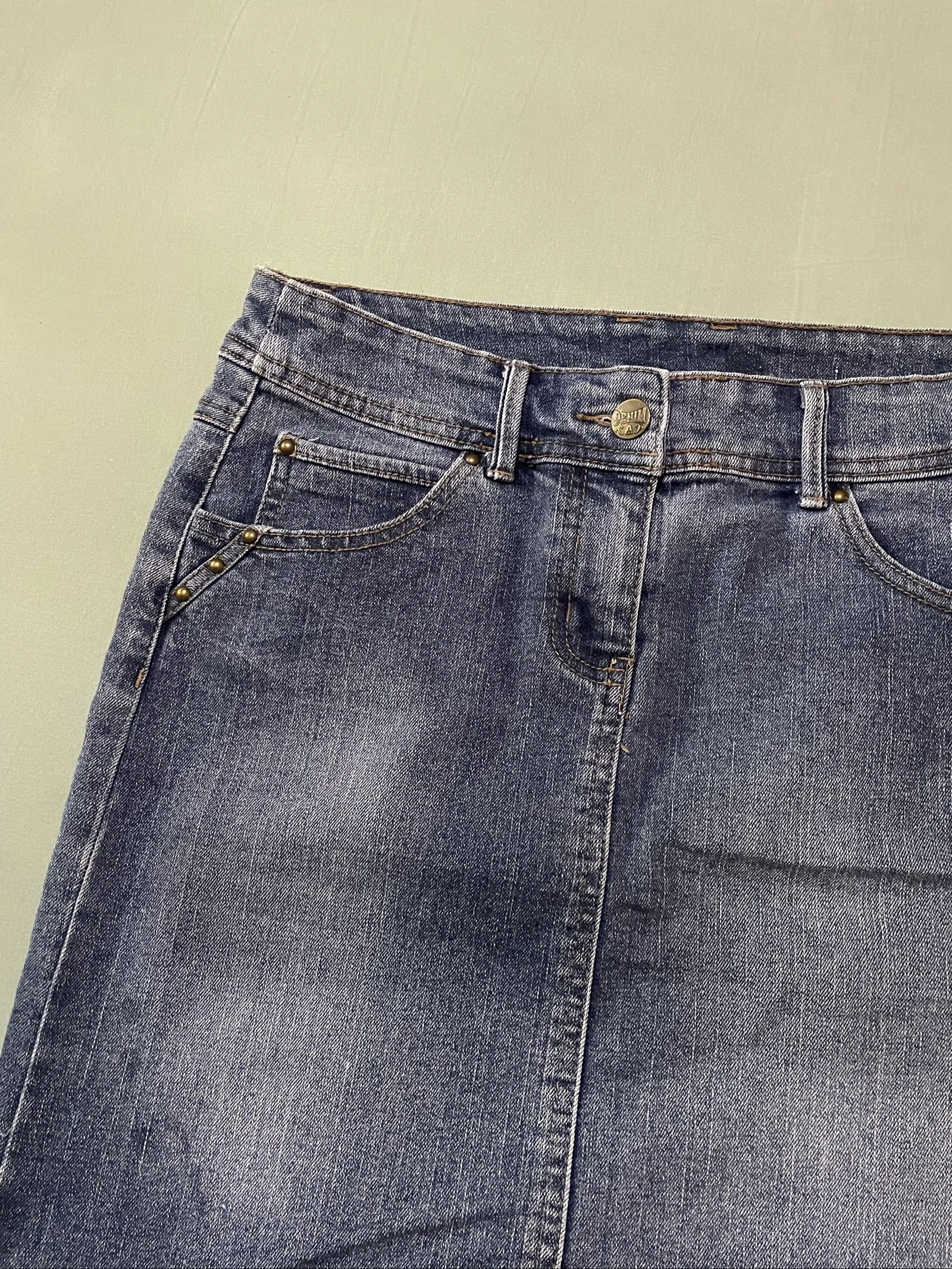 Saia jeans azul – photo 2
